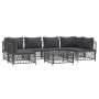 7-piece garden furniture set with anthracite steel cushions by vidaXL, Garden sets - Ref: Foro24-3186911, Price: 562,95 €, Di...