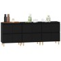 Sideboards 3 Stück schwarzes Sperrholz 60x35x70 cm von vidaXL, Sideboards - Ref: Foro24-3185768, Preis: 210,99 €, Rabatt: %