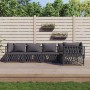 5-teiliges Gartenmöbel-Set mit anthrazitfarbenen Stahlkissen von vidaXL, Gartensets - Ref: Foro24-3186873, Preis: 416,48 €, R...