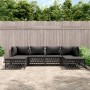 6-piece garden furniture set, steel with anthracite cushions by vidaXL, Garden sets - Ref: Foro24-3186901, Price: 440,69 €, D...