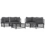 5-piece garden furniture set with anthracite grey steel cushions by vidaXL, Garden sets - Ref: Foro24-3186825, Price: 407,76 ...