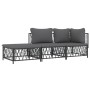 Garden furniture set 3 pieces and anthracite gray steel cushions by vidaXL, Garden sets - Ref: Foro24-3186847, Price: 222,26 ...