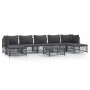 8-piece garden furniture set with anthracite steel cushions by vidaXL, Garden sets - Ref: Foro24-3186907, Price: 586,02 €, Di...