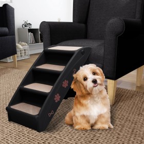 Folding dog ladder black 62x40x49.5 cm by vidaXL, Pet Steps and Ramps - Ref: Foro24-170985, Price: 53,99 €, Discount: %