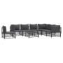 8-piece garden furniture set with anthracite steel cushions by vidaXL, Garden sets - Ref: Foro24-3186891, Price: 647,87 €, Di...