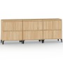 Sideboards 3 pcs Sonoma oak plywood 60x35x70 cm by vidaXL, Sideboards - Ref: Foro24-3185778, Price: 174,99 €, Discount: %