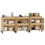 Sideboards 3 pcs Sonoma oak plywood 60x35x70 cm by vidaXL, Sideboards - Ref: Foro24-3185778, Price: 174,99 €, Discount: %