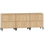 Sideboards 3 pcs Sonoma oak plywood 60x35x70 cm by vidaXL, Sideboards - Ref: Foro24-3185778, Price: 174,99 €, Discount: %