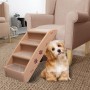 Escalera plegable para perros marrón 62x40x49,5 cm de vidaXL, Escalones y rampas para mascotas - Ref: Foro24-170986, Precio: ...