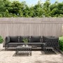 6-teiliges Gartenmöbel-Set mit anthrazitfarbenen Stahlkissen von vidaXL, Gartensets - Ref: Foro24-3186875, Preis: 486,06 €, R...