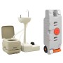 Toilet set with sink and portable water tank for camping by vidaXL, Camping and hiking - Ref: Foro24-3186663, Price: 370,57 €...