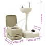 Toilettenset mit Waschbecken und tragbarem Wassertank für Camping von vidaXL, Camping und Wandern - Ref: Foro24-3186663, Prei...