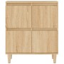 Sideboards 2 pcs Sonoma oak plywood 60x35x70 cm by vidaXL, Sideboards - Ref: Foro24-3185754, Price: 165,67 €, Discount: %