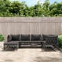 6-teiliges Gartenmöbel-Set mit anthrazitfarbenen Stahlkissen von vidaXL, Gartensets - Ref: Foro24-3186893, Preis: 472,73 €, R...