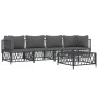 Garden furniture set 5 pieces and anthracite gray steel cushions by vidaXL, Garden sets - Ref: Foro24-3186823, Price: 400,53 ...