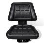 Tractor seat with black backrest by vidaXL, Tractor Accessories and Parts - Ref: Foro24-210156, Price: 93,58 €, Discount: %