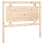 Solid pine wood bed headboard 105.5x4x100 cm by vidaXL, Headboards and footboards - Ref: Foro24-833129, Price: 50,31 €, Disco...