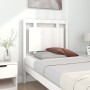 Solid white pine wood bed headboard 80.5x4x100 cm by vidaXL, Headboards and footboards - Ref: Foro24-833126, Price: 53,75 €, ...