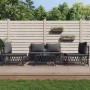 5-piece garden furniture set with anthracite grey steel cushions by vidaXL, Garden sets - Ref: Foro24-3186833, Price: 386,99 ...