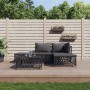 Garden furniture set 5 pieces and anthracite gray steel cushions by vidaXL, Garden sets - Ref: Foro24-3186851, Price: 342,49 ...