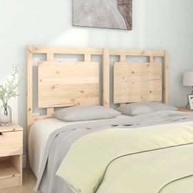 Cabecero de madera maciza de pino 145,5x4x100 cm de vidaXL, Cabeceros y pies de cama - Ref: Foro24-833135, Precio: 72,33 €, D...