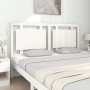 Solid white pine wood bed headboard 155.5x4x100 cm by vidaXL, Headboards and footboards - Ref: Foro24-833138, Price: 83,02 €,...