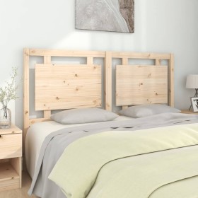 Solid pine wood bed headboard 155.5x4x100 cm by vidaXL, Headboards and footboards - Ref: Foro24-833137, Price: 69,82 €, Disco...