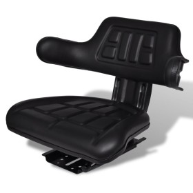 Tractor seat with black backrest by vidaXL, Tractor Accessories and Parts - Ref: Foro24-210202, Price: 98,98 €, Discount: %