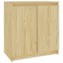 Armario auxiliar de madera maciza de pino 60x36x65 cm de vidaXL, Aparadores - Ref: Foro24-833097, Precio: 73,07 €, Descuento: %