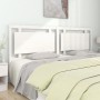 Solid white pine wood bed headboard 205.5x4x100 cm by vidaXL, Headboards and footboards - Ref: Foro24-833144, Price: 94,83 €,...