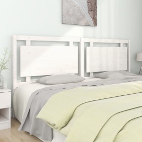 Solid white pine wood bed headboard 205.5x4x100 cm by vidaXL, Headboards and footboards - Ref: Foro24-833144, Price: 94,99 €,...