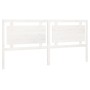 Solid white pine wood bed headboard 205.5x4x100 cm by vidaXL, Headboards and footboards - Ref: Foro24-833144, Price: 94,83 €,...