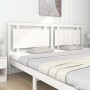 Solid white pine wood bed headboard 205.5x4x100 cm by vidaXL, Headboards and footboards - Ref: Foro24-833144, Price: 94,83 €,...