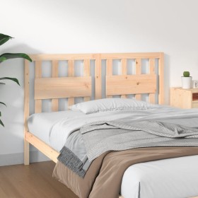 Solid pine wood bed headboard 140.5x4x100 cm by vidaXL, Headboards and footboards - Ref: Foro24-833173, Price: 65,57 €, Disco...