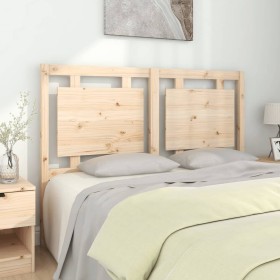 Solid pine wood bed headboard 140.5x4x100 cm by vidaXL, Headboards and footboards - Ref: Foro24-833133, Price: 66,99 €, Disco...