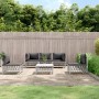 6-teiliges Gartenmöbel-Set und weiße Stahlkissen von vidaXL, Gartensets - Ref: Foro24-3186840, Preis: 437,26 €, Rabatt: %