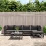 6-piece garden furniture set with anthracite grey steel cushions by vidaXL, Garden sets - Ref: Foro24-3186867, Price: 452,66 ...