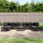 Gartenmöbel-Set 10-teilig und anthrazitgraue Stahlkissen von vidaXL, Gartensets - Ref: Foro24-3186927, Preis: 749,14 €, Rabat...