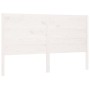 Solid white pine wood bed headboard 146x4x100 cm by vidaXL, Headboards and footboards - Ref: Foro24-833196, Price: 102,02 €, ...