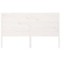 Solid white pine wood bed headboard 146x4x100 cm by vidaXL, Headboards and footboards - Ref: Foro24-833196, Price: 102,02 €, ...