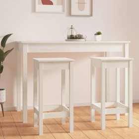 Kitchen stools 2 units solid white pine wood 40x40x78 cm by vidaXL, Kitchen stools - Ref: Foro24-833260, Price: 81,90 €, Disc...