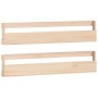 Estantes para zapatos de pared 2 uds madera de pino 110x9x23 cm de vidaXL, Zapateros y organizadores de calzado - Ref: Foro24...