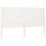 Solid white pine wood bed headboard 206x4x100 cm by vidaXL, Headboards and footboards - Ref: Foro24-833204, Price: 123,38 €, ...