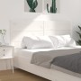 Solid white pine wood bed headboard 206x4x100 cm by vidaXL, Headboards and footboards - Ref: Foro24-833204, Price: 123,38 €, ...