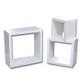 Cube Shelf Set 3 Pieces White by vidaXL, Shelves and shelves - Ref: Foro24-240347, Price: 30,99 €, Discount: %