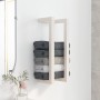 Solid white pine wood towel rack 23x18x60 cm by vidaXL, Towel racks - Ref: Foro24-833268, Price: 19,38 €, Discount: %