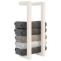 Solid white pine wood towel rack 23x18x60 cm by vidaXL, Towel racks - Ref: Foro24-833268, Price: 19,38 €, Discount: %