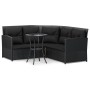 L-shaped sofa set 2 pieces with black synthetic rattan cushions by vidaXL, Garden sets - Ref: Foro24-319657, Price: 265,89 €,...