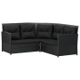 L-shaped sofa set 2 pieces with black synthetic rattan cushions by vidaXL, Garden sets - Ref: Foro24-319657, Price: 265,89 €,...