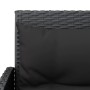 L-shaped sofa set 2 pieces with black synthetic rattan cushions by vidaXL, Garden sets - Ref: Foro24-319657, Price: 265,89 €,...